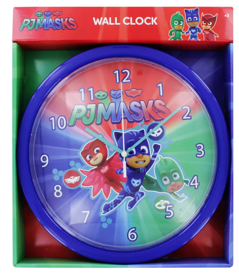 PJ MASKS WALL CLOCK