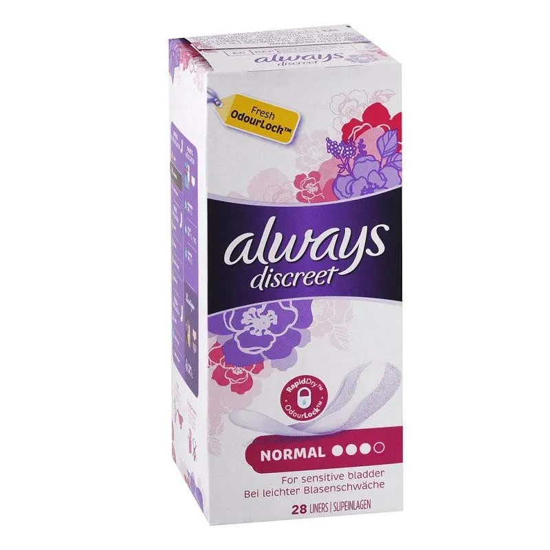 ALWAYS DISCREET 28 LINERS NORMAL