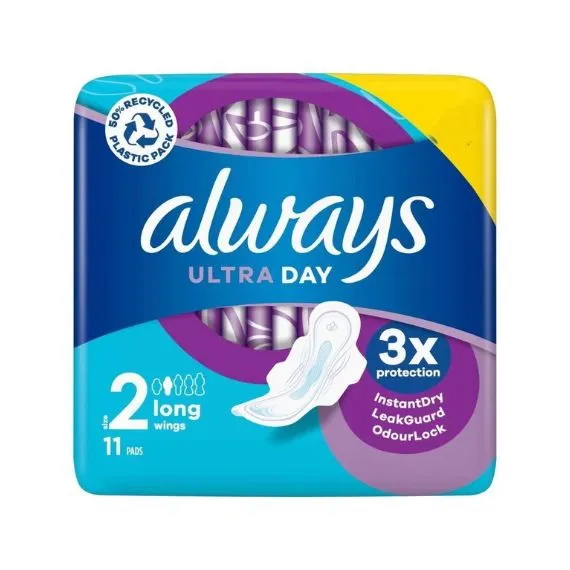 ALWAYS ULTRA DAY LONG 11s PADS WITH WINGS