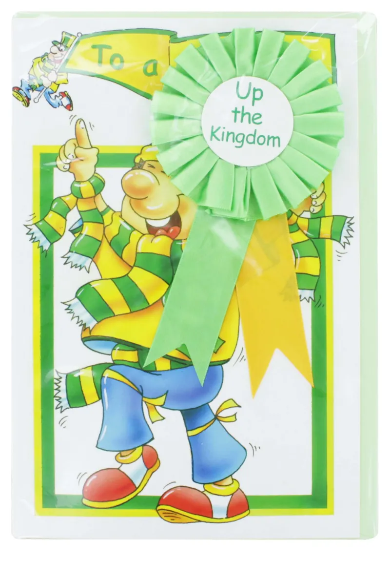 GREETING CARD WITH ROSETTE KERRY