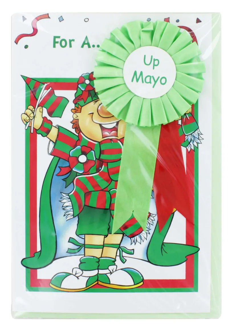 GREETING CARD WITH ROSETTE MAYO