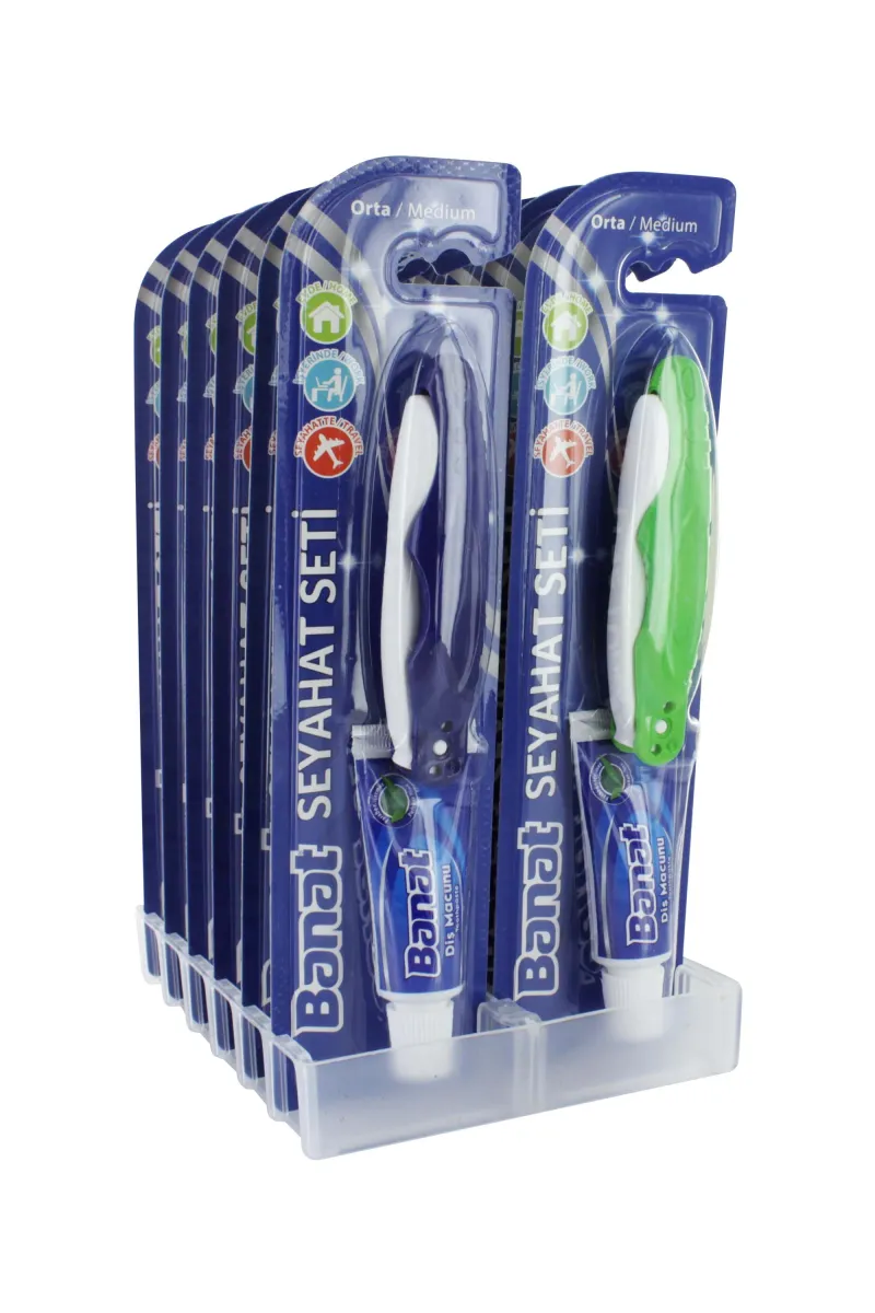 BANAT TRAVEL SET TOOTHBRUSH & TOOTHPASTE 15ML