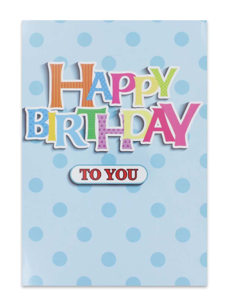 CARDS OPEN MALE (NO.16) BIRTHDAY