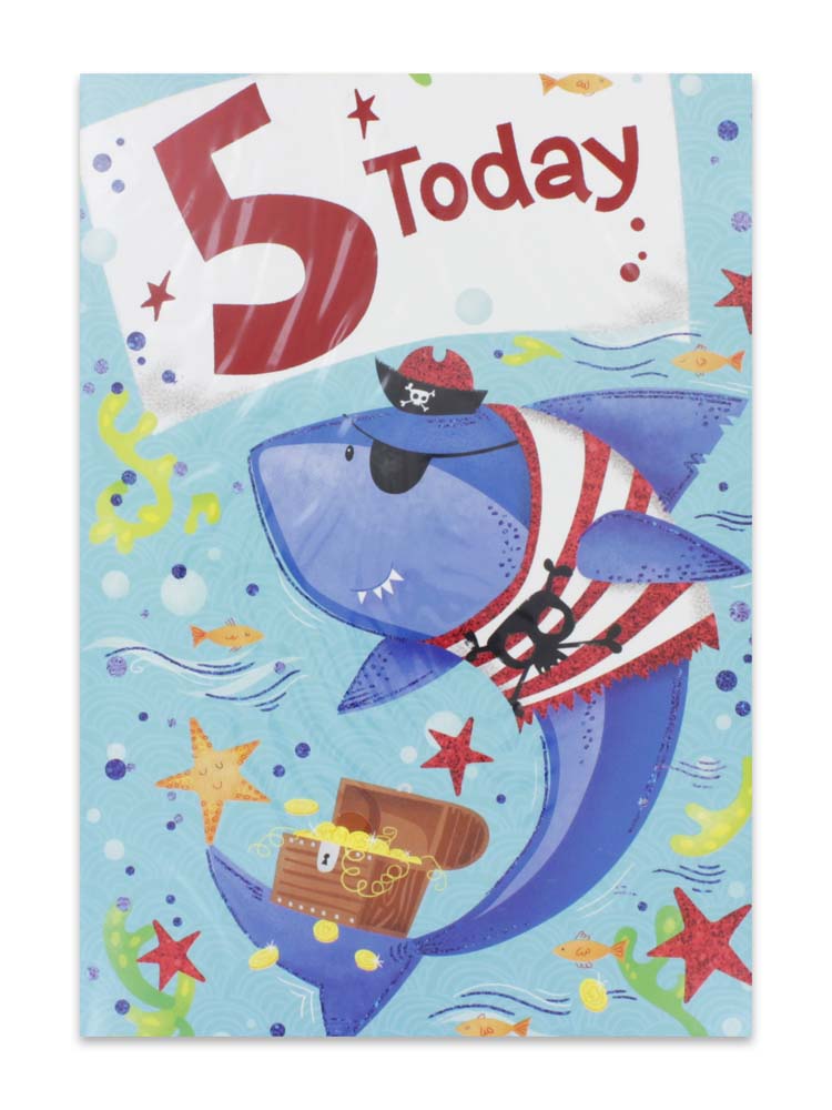 BOY AGE 5 BIRTHDAY CARD