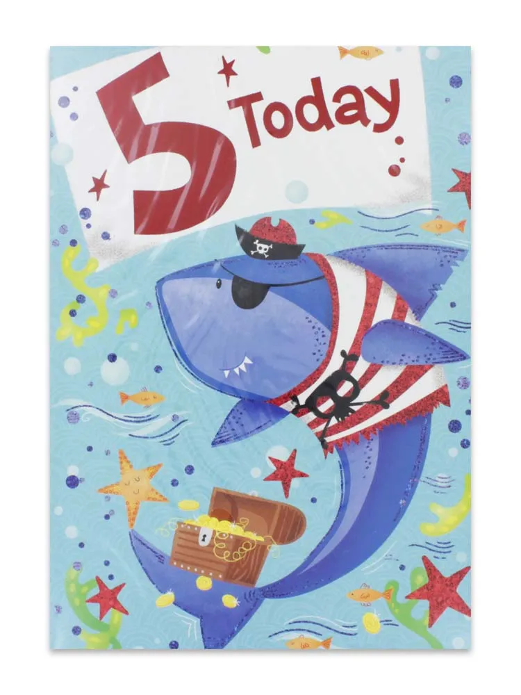 BOY AGE 5 BIRTHDAY CARD