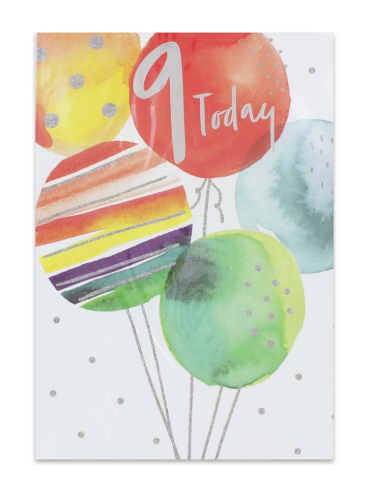 BOY AGE 9 BIRTHDAY CARD