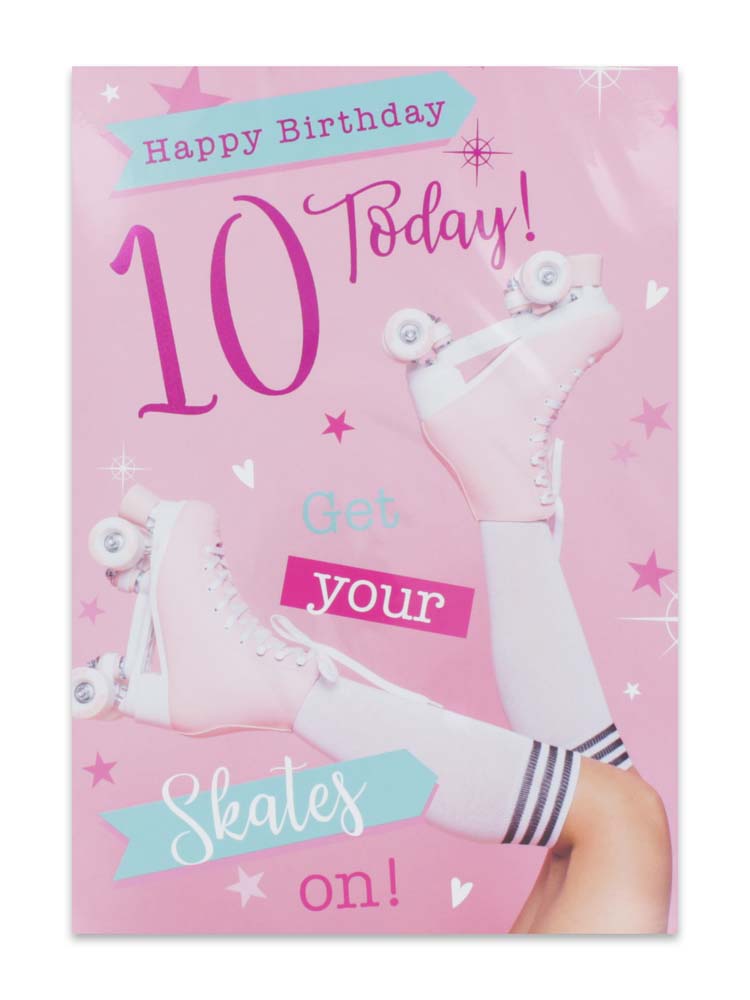 GIRL AGE 10 BIRTHDAY CARD