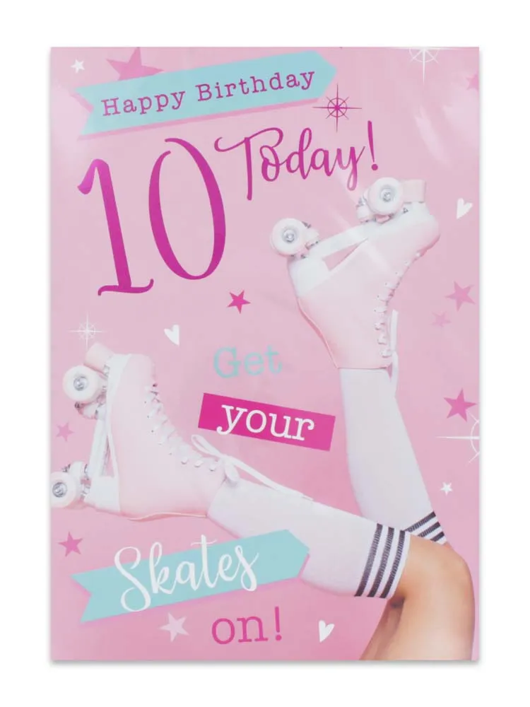 GIRL AGE 10 BIRTHDAY CARD