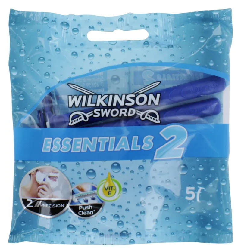 WILKINSON SWORD ESSENTIAL 2 RAZORS 5s BLUE