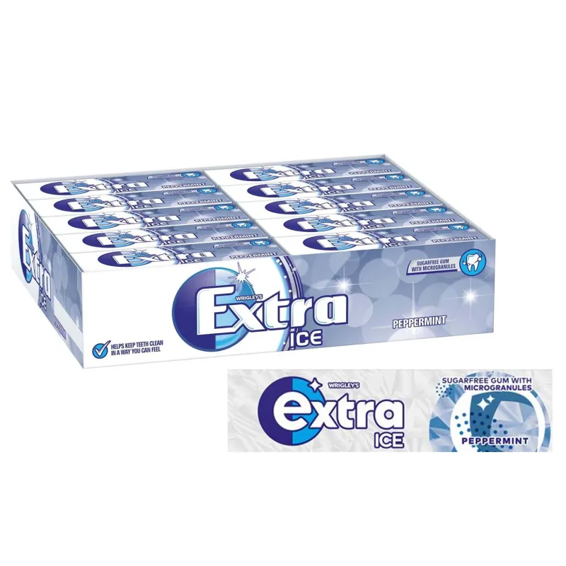 WRIGLEY EXTRA ICE PEPPERMINT GUM x30