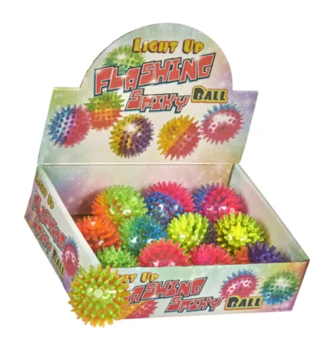 63759 SPIKEY LIGHT UP BOUNCY BALL x12