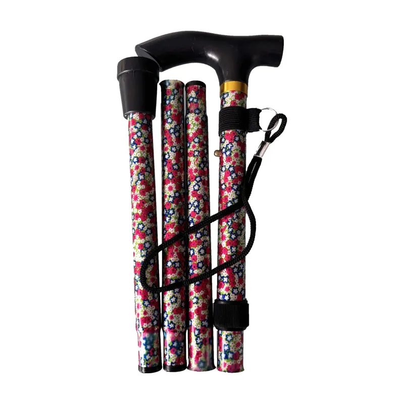 MS23349 WALKING STICK FLORAL FOLDING