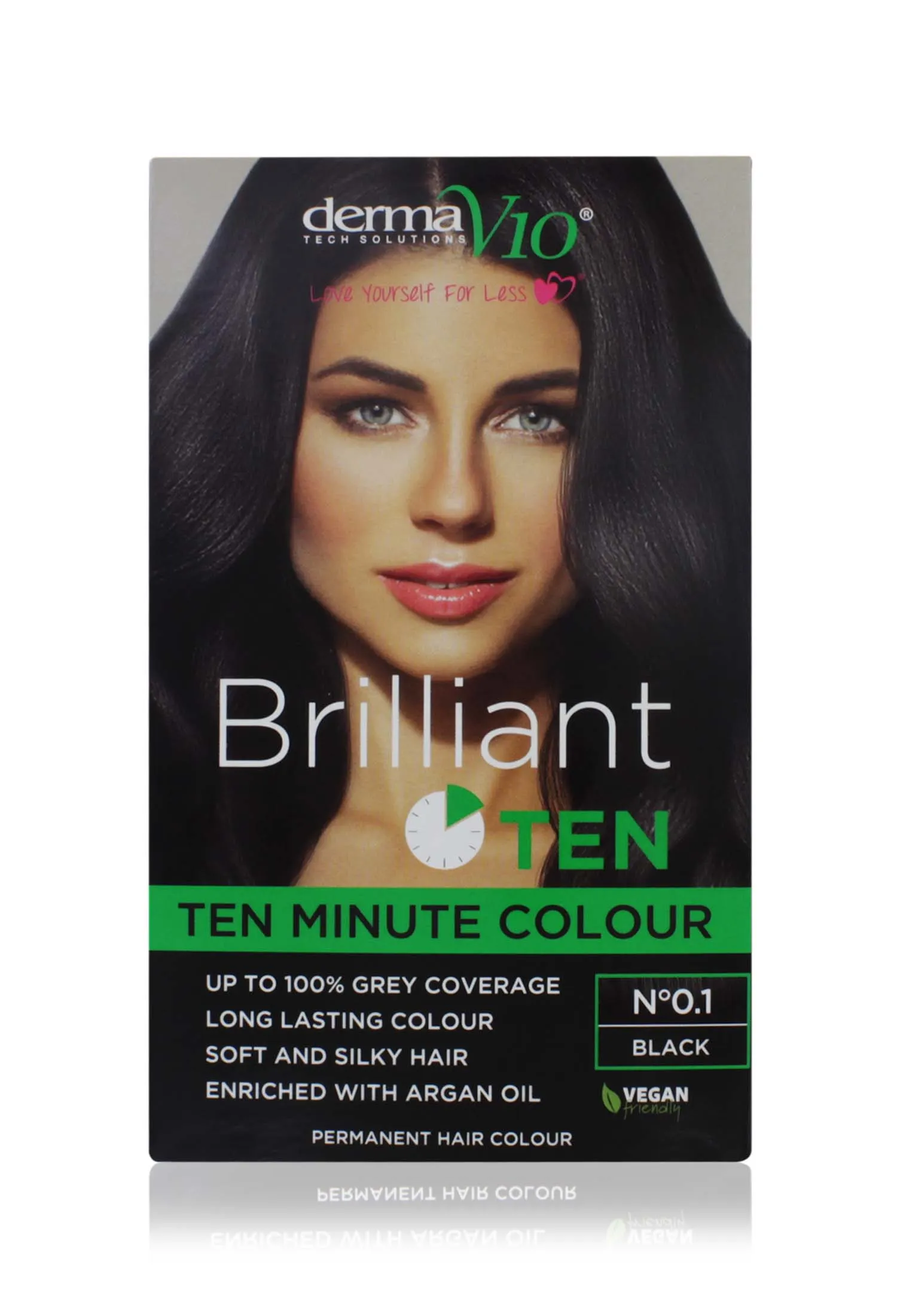 BRILLIANT TEN 10 MINUTE COLOUR NO.1 PERMANENT BLACK