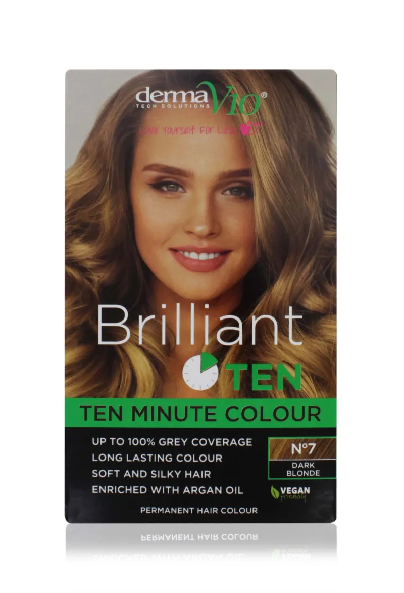 BRILLIANT TEN 10 MINUTE COLOUR NO.7 PERMANENT DARK BLONDE