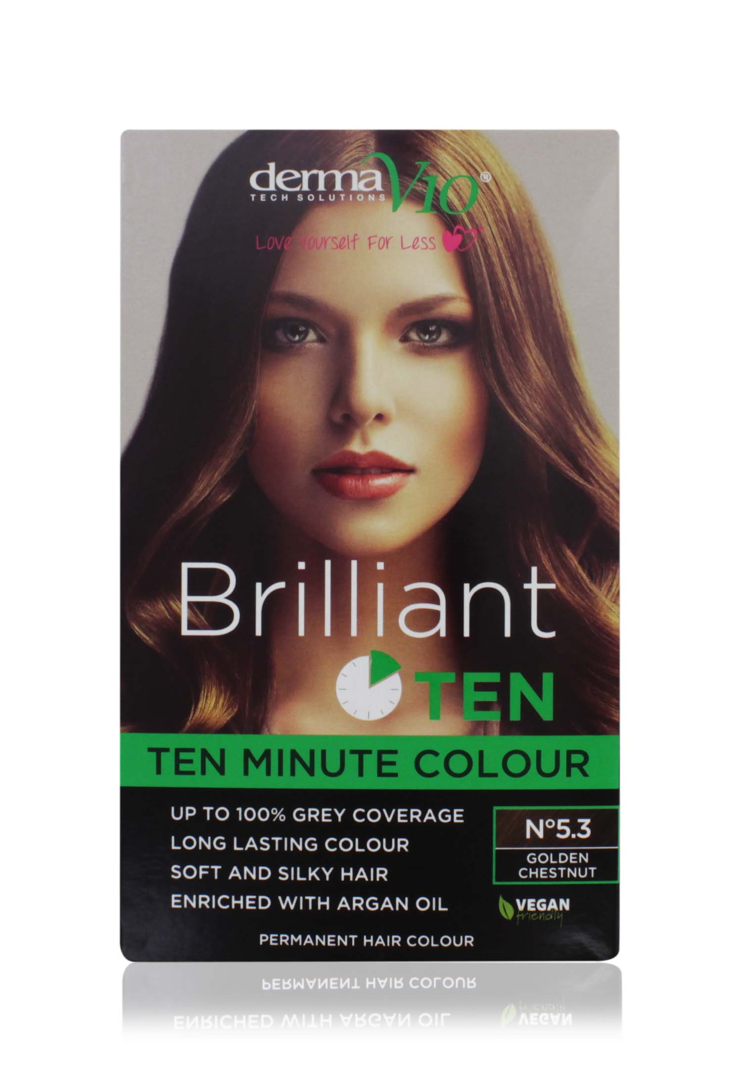 BRILLIANT TEN 10 MINUTE COLOUR NO.5.3 PERMANENT GOLDEN CHESTNUT