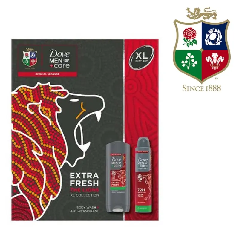 DOVE MEN+CARE LIONS RUGBY SET 2pce