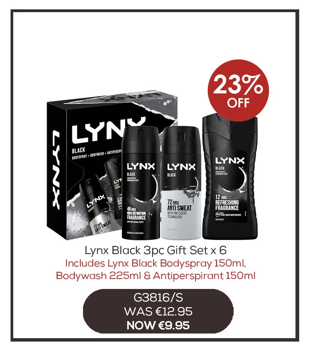 LYNX BLACK TRIO SET***blk friday 25