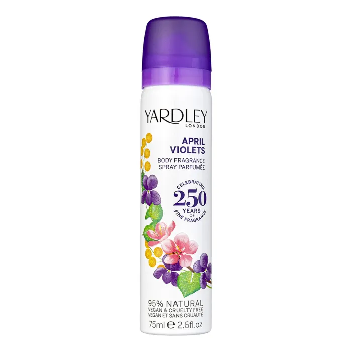 YARDLEY APRIL VIOLETS  BODY SPRAY 75ml
