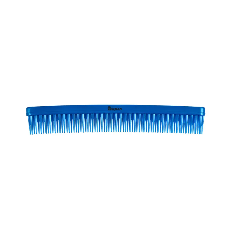 DENMAN D12 TAME 'N' TEASE 3 ROW COMB BLUE