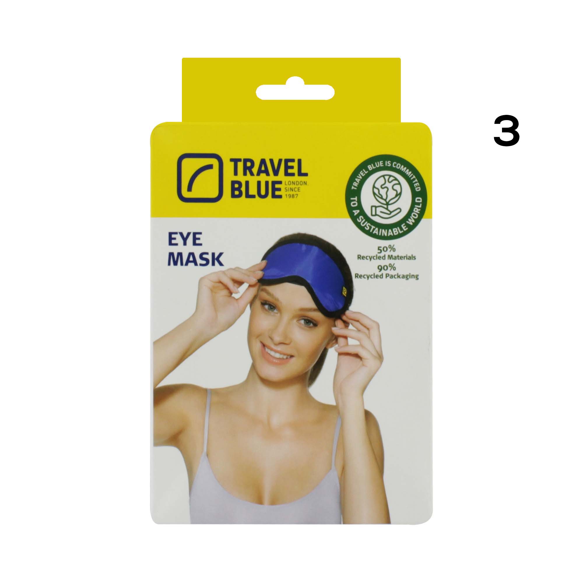 TRAVEL BLUE EYE SLEEP MASK  450