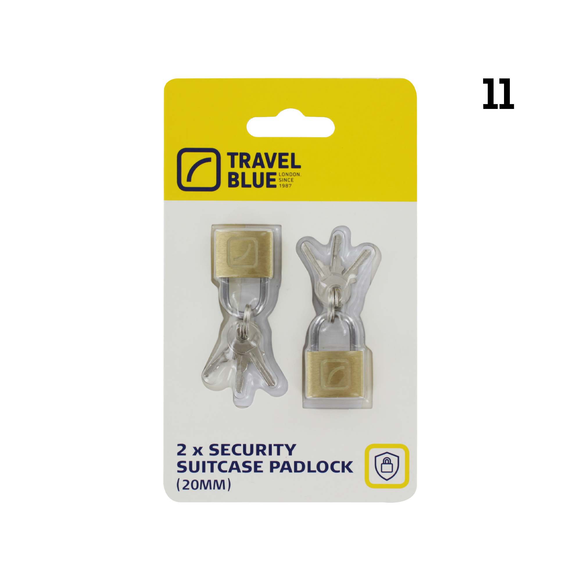 TRAVEL BLUE SEC SUITCASE PADLOCK 021