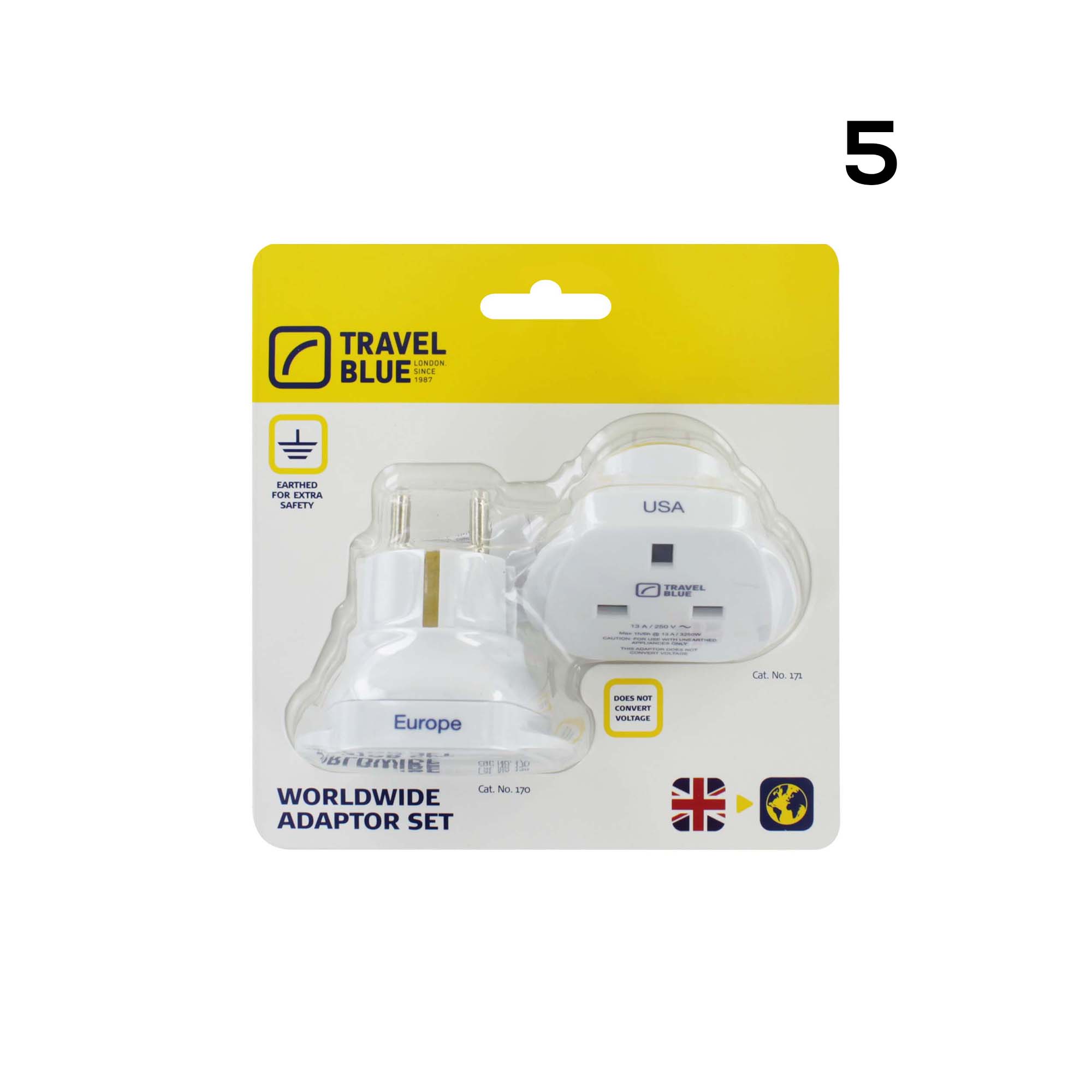 TRAVEL BLUE WORLD WIDE ADAPTOR 175