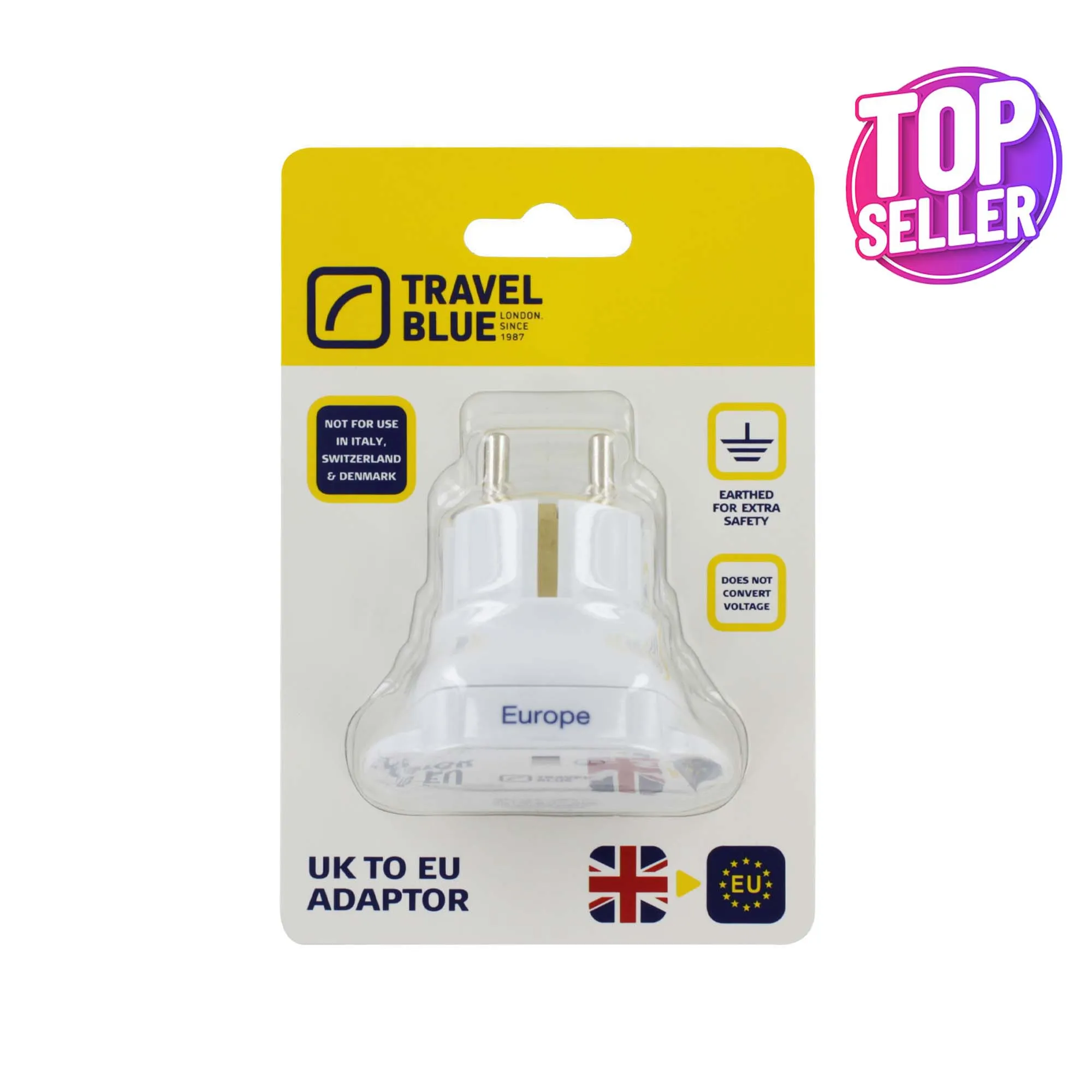 TRAVEL BLUE EUROPEAN ADAPTOR 170