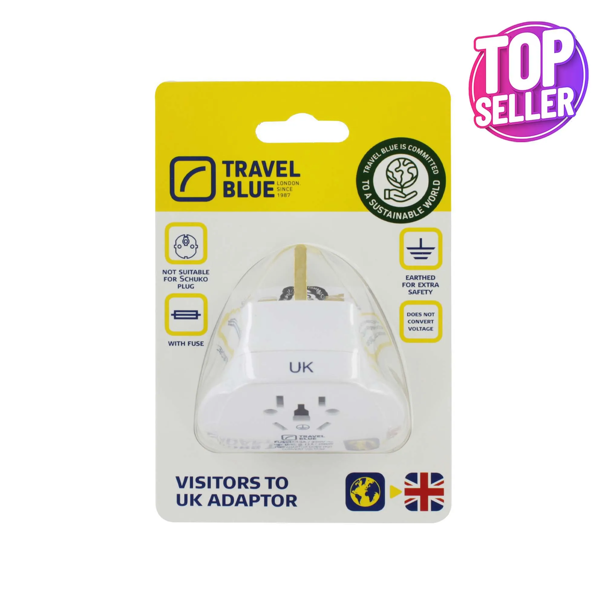 TRAVEL BLUE BRITISH ADAPTOR 173/904