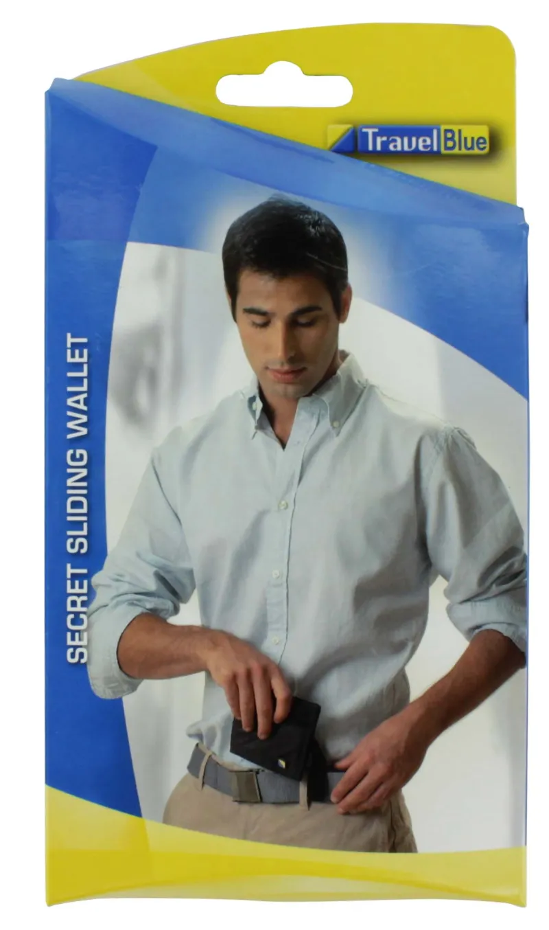 TRAVEL BLUE SECRET SLIDING WALLET 701