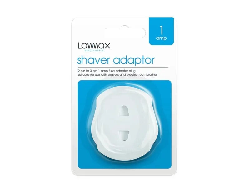 LOWMAX 1 AMP SHAVE PLUG ADAPTOR