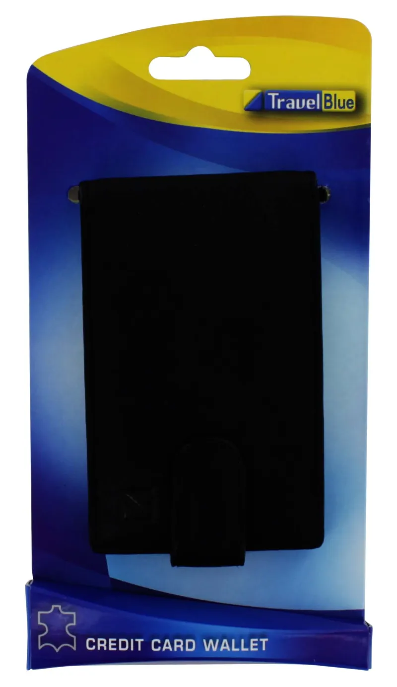 TRAVEL BLUE CREDIT CARD WALLET 4010