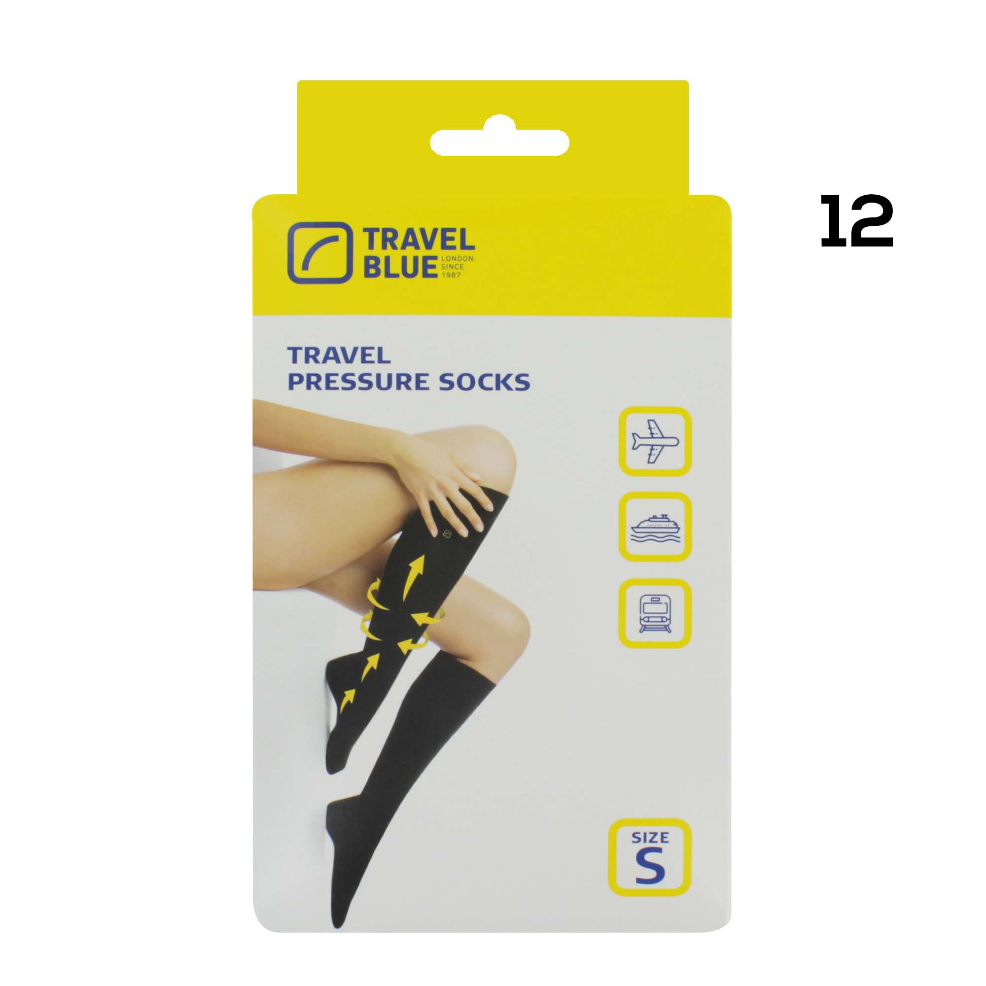 TRAVEL BLUE TRAVEL SOCKS SMALL 792