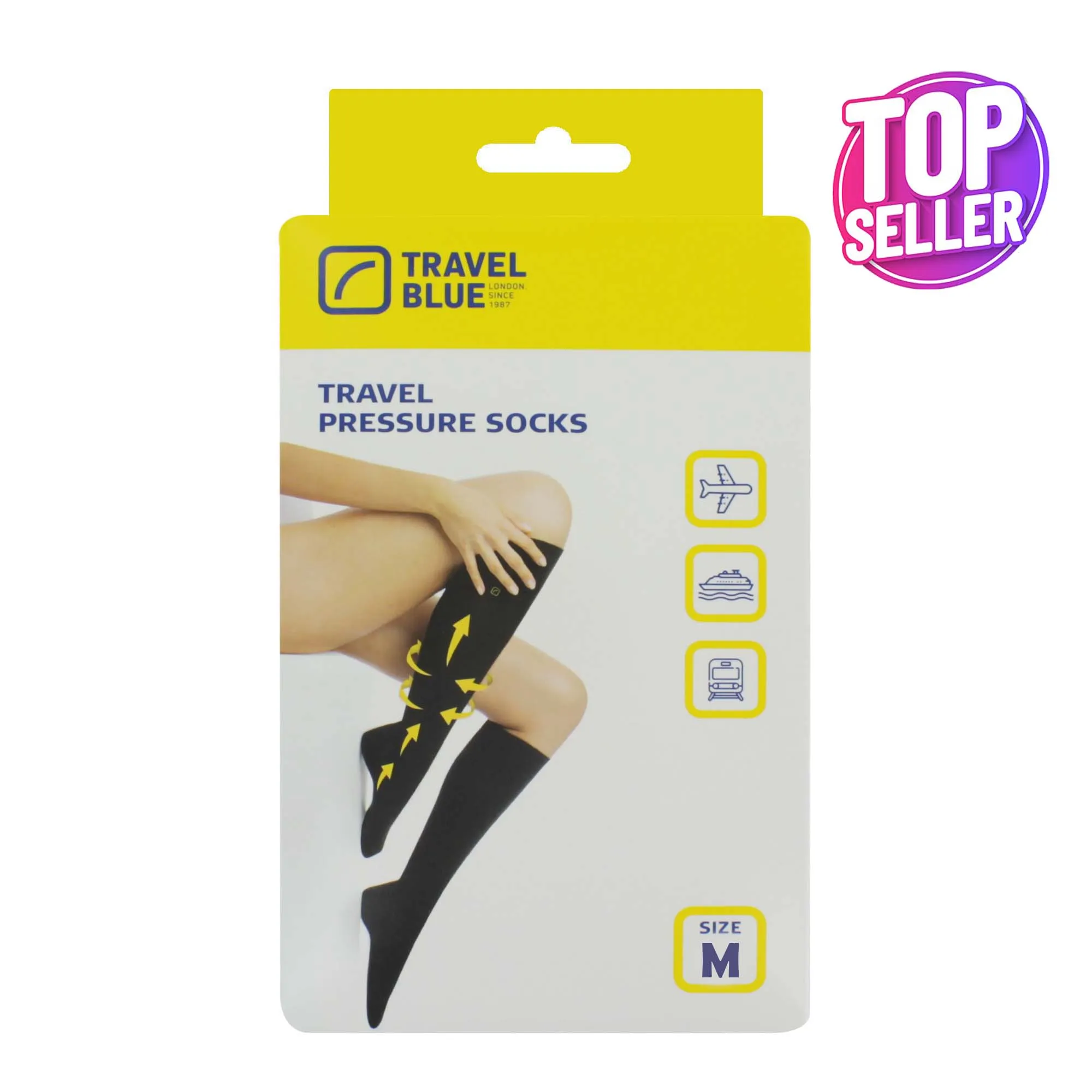 TRAVEL BLUE TRAVEL SOCKS MEDIUM 791