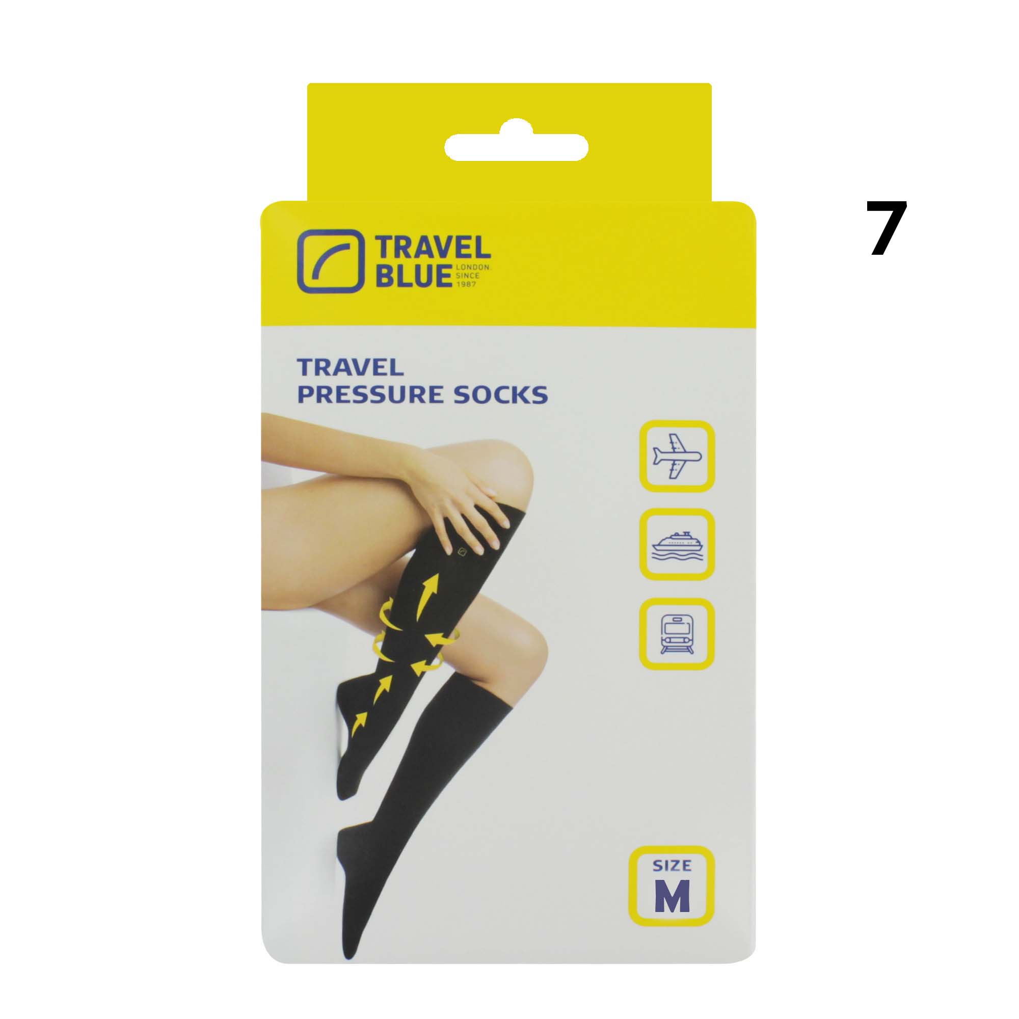 TRAVEL BLUE TRAVEL SOCKS MEDIUM 791