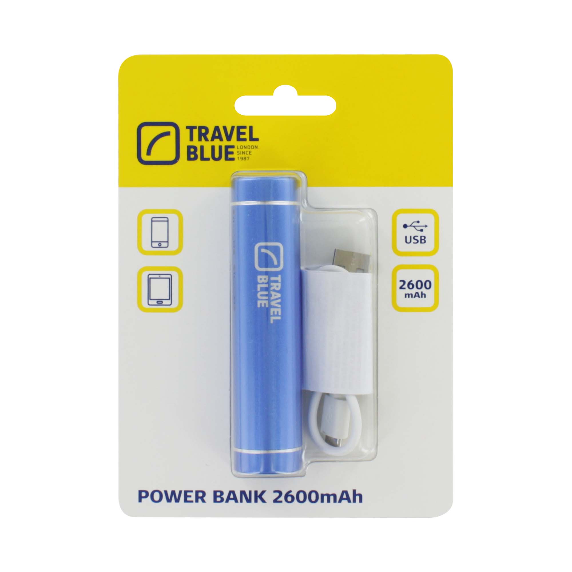 TRAVEL BLUE POWER BANK 2600 (975)