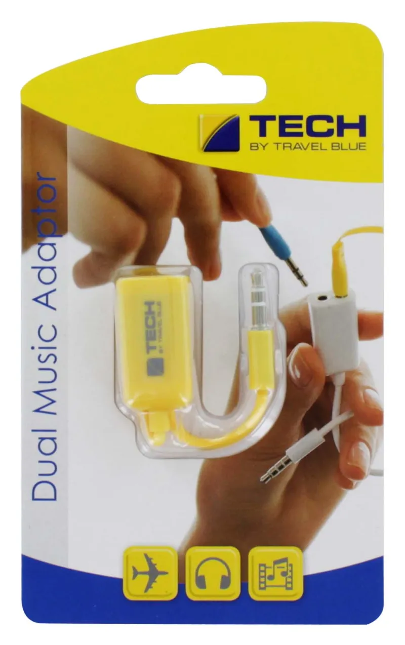 TRAVEL BLUE DUAL MUSIC  ADAPTOR 562