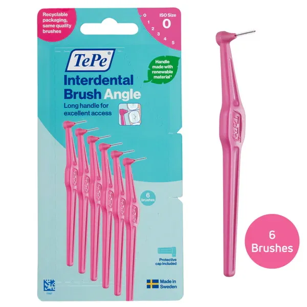 TEPE ANGLE INTERDENTAL BRUSH PINK x12