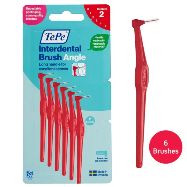TEPE ANGLE INTERDENTAL BRUSH REDx12