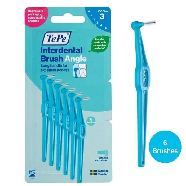 TEPE ANGLE INTERDENTAL BRUSH BLUE x 12