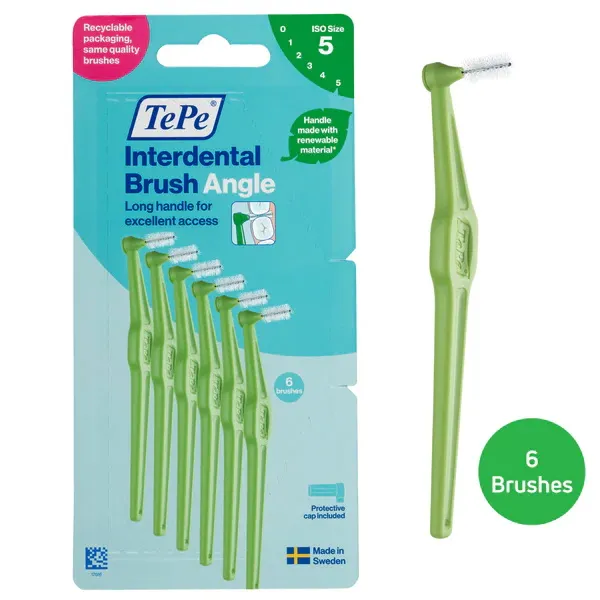 TEPE ANGLE INTERDENTAL BRUSH GREEN x12