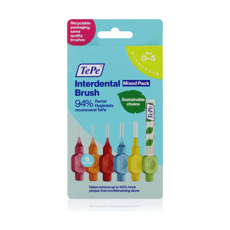 TePe IDB 6 PACK MIXED PACK CARTON x 10