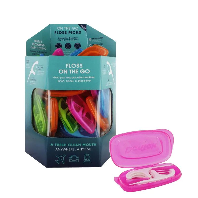 DENTEK ON THE GO FLOSSERS  TUB X 80