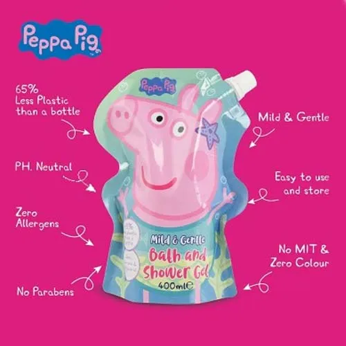 PEPPA PIG BATH & SHOWER GEL POUCH 400ml