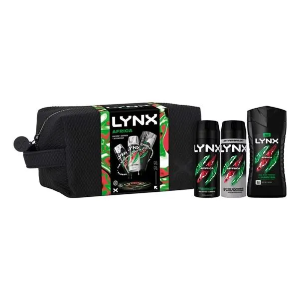 LYNX AFRICA 4pce WASHBAG SET x3