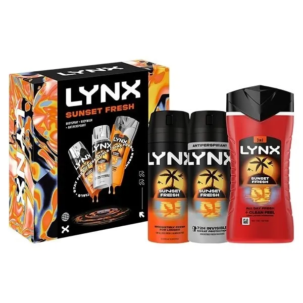 LYNX SUNSET FRESH TRIO GIFTSET x5