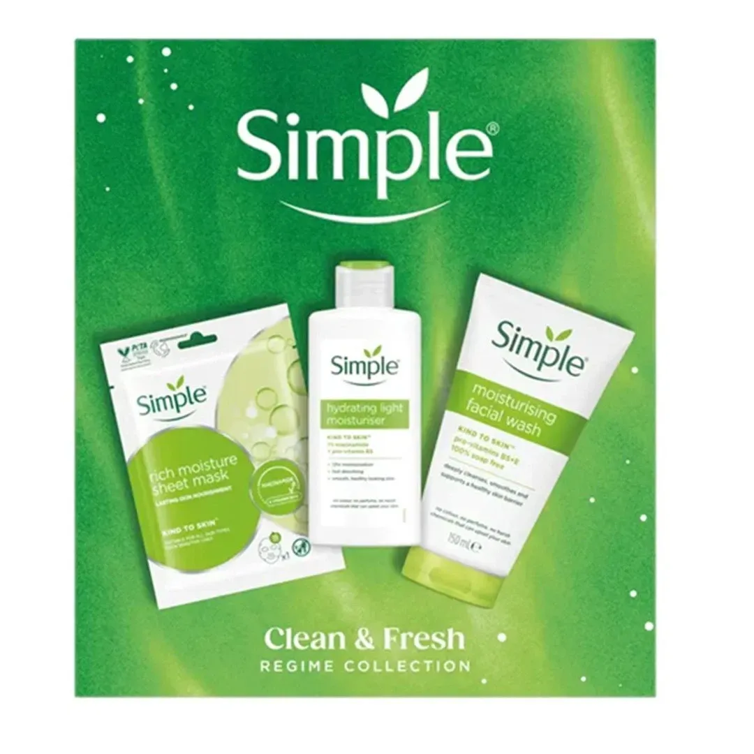 SIMPLE HEALTHY SKIN REGIME COLLECTION GIFT SET x 4