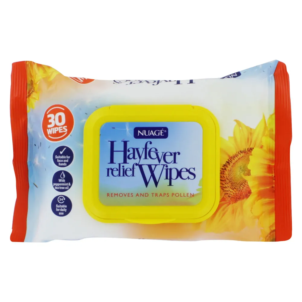 NUAGE 30 HAY FEVER RELIEF WIPES