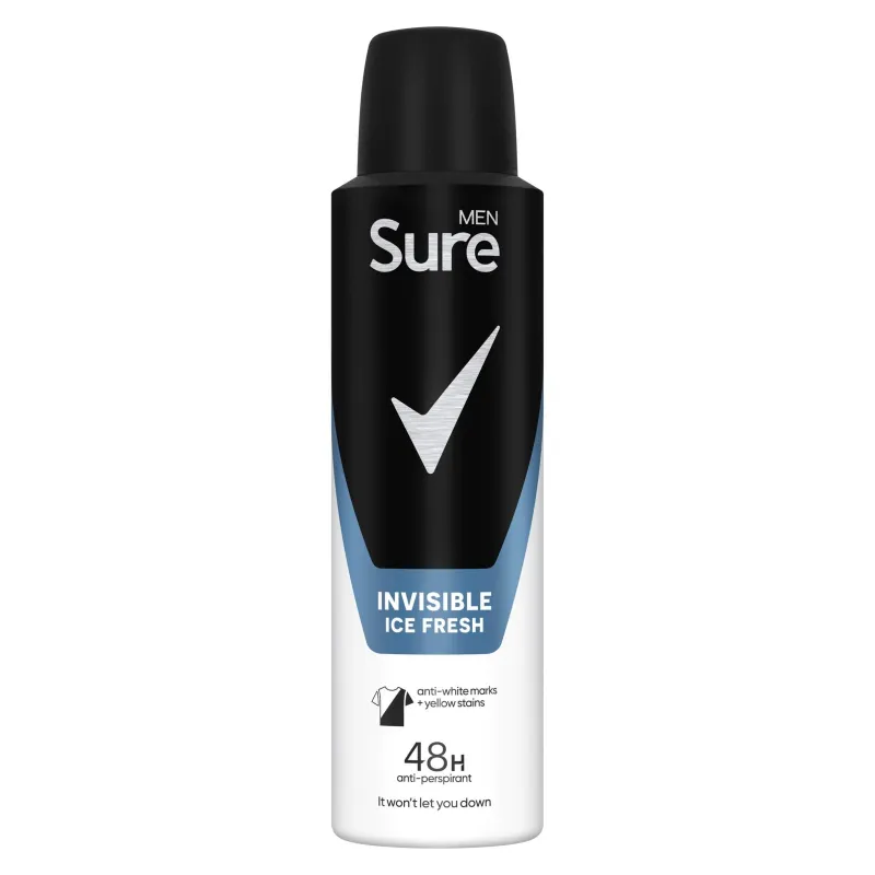 SURE A/P INVISIBLE MEN ICE FRESH 150ml
