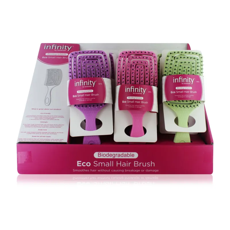 BIODEGRADABLE HAIRBRUSH VENT SMALL DIS x12