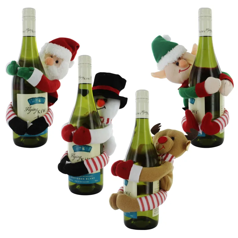 XMA8888OB XMAS CHARACTER WINE BOTTLE HOLDER
